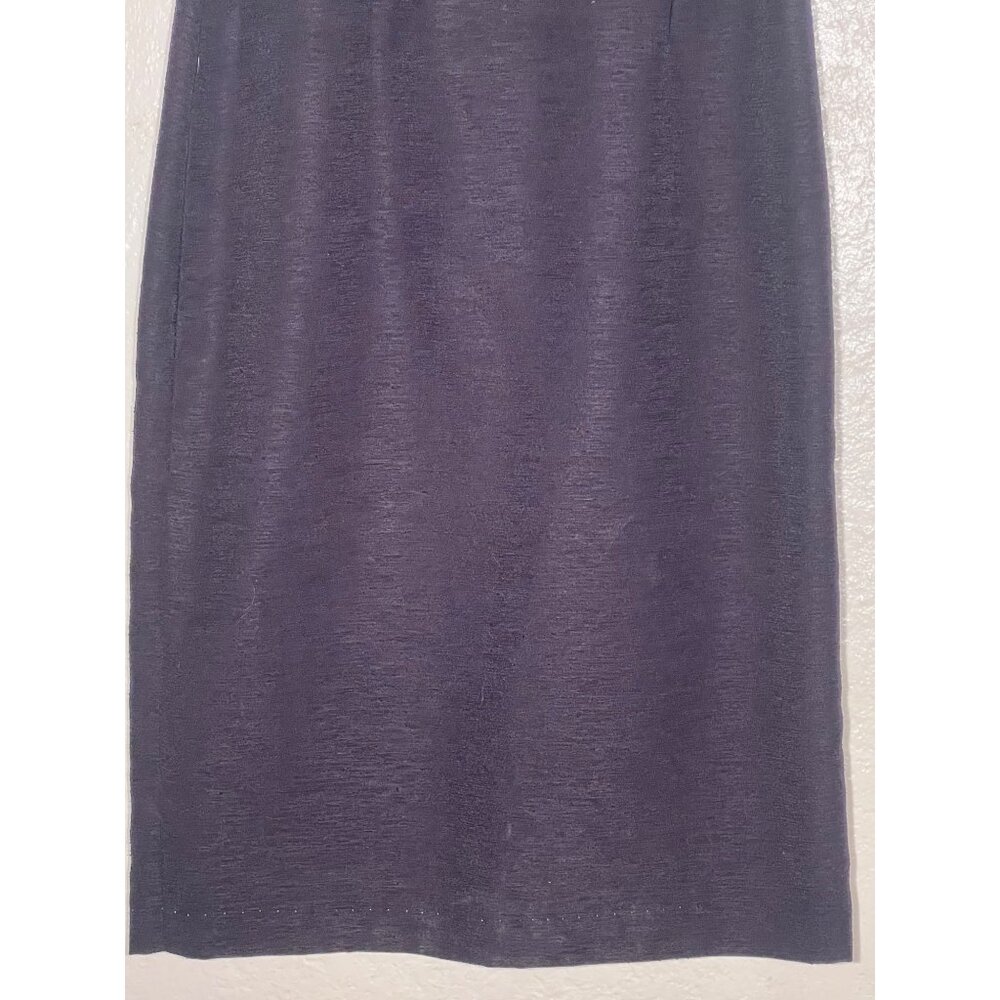 2 Size 10 Pencil Skirts Black Purple Career  Church - Picture 4 of 16